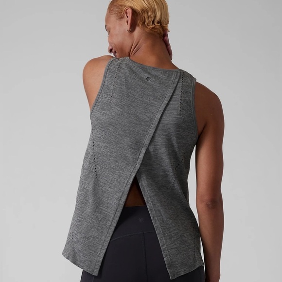 Athleta Foothill Tank Top Women’s Size Small Split Back Sleeveless Yoga Hiking - Picture 1 of 7